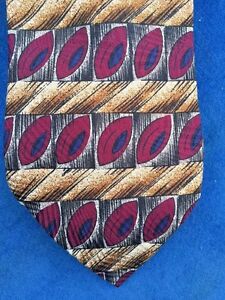 ROBERT TALBOTT Hand Sewn PEACOCK EYE Feather Mens All Silk Vintage Classic Tie