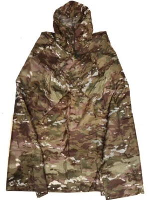 Hooded Poncho OCP Woodland Desert Rain Fly Coat Wet Weather - Image 1 of 4