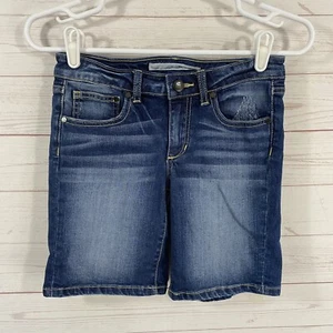 Joe's Jeans Girls Beck Bermuda Jean Shorts Sz 14 Blue Stretch 25x8 - Picture 1 of 9