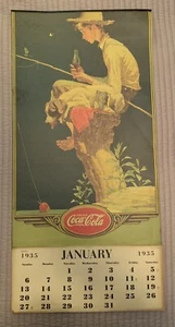 1991 Repro of the 1935 Coca Cola Advertising Norman Rockwell Calendar - Picture 1 of 10