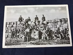 W3-55 VINTAGE MILITÄRPOSTKARTE - HEU ZUR BEFESTIGUNG GEBRAUCHT - ARMEE YMCA - Bild 1 von 6