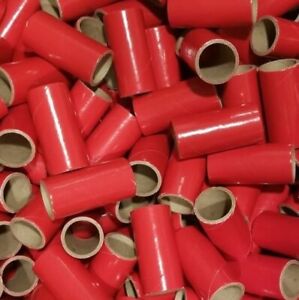 25pc 1" x 2.5" red firework kraft tube