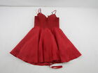 GRAB A DRESS Short Homecoming Dress with Pockets, Burgundy, Size 12