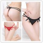 Women's Sexy Lace Lingerie G-string Thongs Briefs Underwear Bow Panties Knickers