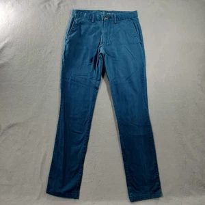 Old Navy Ultimate Slim Built In Flex Blue Khaki Pants Mens Size Actual 32x34 - Picture 1 of 6