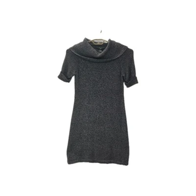 Ann Taylor Sweater Dress MP Gray Petite Short Cuff Sleeve - Image 1 of 4