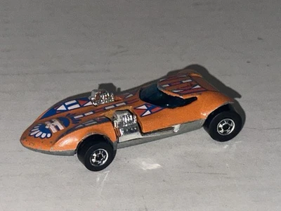 复古风火轮美泰 Redline 1977 Tangerine 橙色 Twinmill No.8240 图腾 — 第 1/4 张图片