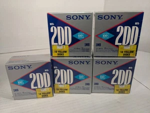 NEW Sony MFD 2DD 3.5 Inch Micro Floppy Disk Double Density 1MB - Set Of 50 Total - Photo 1/3