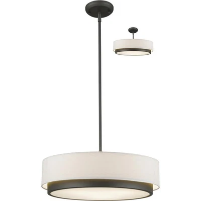 Lámpara de techo colgante de bronce de fábrica Z-Lite 196-22 jade 3 luces 22 pulgadas Foto 1 de 2