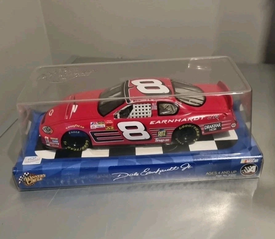 2002 New Winners Circle Dale Earnhardt Jr #8 NASCAR 1:24 Scale Die Cast Red Car - Image 1 of 4