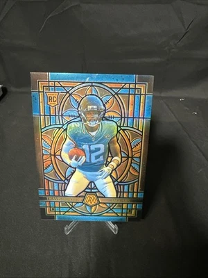 2025 Panini Mosaic Travis Hunter Jumbo Stained Glass RC # 12 Jaguars Oversized - Image 1 of 3