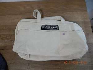 Rigger's Bag Cast Iron Heavy Duty Canvas Carryall USA Portable Products Inc - Picture 1 of 4