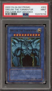 Yu-Gi-Oh! Obelisk The Tormentor Game Boy ADV Ultra Rare Promo GBI-002 PSA 9 Mint - Picture 1 of 2