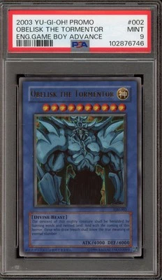 Yu-Gi-Oh! Obelisk The Tormentor Game Boy ADV Ultra Rare Promo GBI-002 PSA 9 Mint - Image 1 of 2