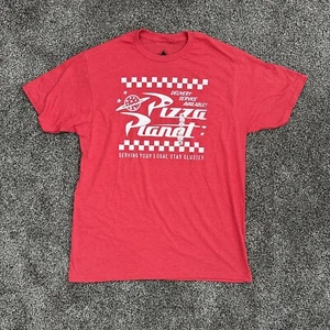 Disney Official Toy Story Pizza Planet Delivery Shirt - Large Red - Picture 1 of 3