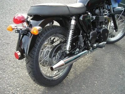 Triumph Bonneville/T100  Exhausts Norman Hyde TOGA CHROME  PEASHOOTER HBS165 - Image 1 of 3