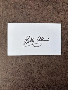 Bobby Allison Index Card - NASCAR - Autographed! - Picture 1 of 2