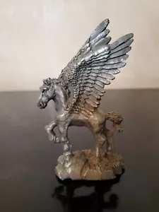 Statuetta peltro pesante Pegasus peltro alta 4". Ottime condizioni. Spedizione gratuita - Foto 1 di 6