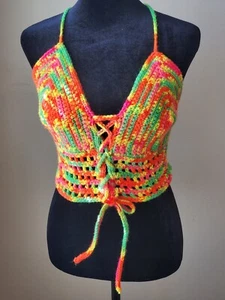 Crochet Top Handmade Summer Tank - Picture 1 of 6