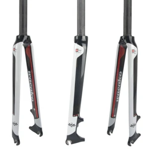 UP 700C 1-1/8 Disc Brake Carbon Road Bike Bicycle Fork Tapered/Straight Cycling - Picture 1 of 10