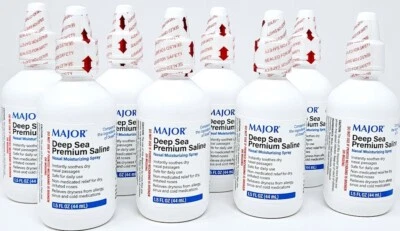 Major Deep Sea Nasal Saline Spray 1.5 Fl oz (44ml) 8 Pack -Exp Date 04-2026 - Imagem 1 de 3