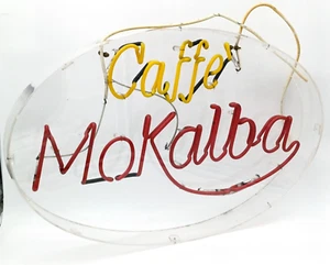MOKALBA CAFFè , INSEGNA A NEON , VINTAGE - Imagen 1 de 6