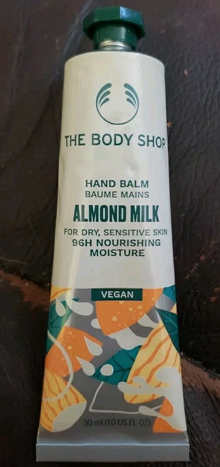 The Body Shop ALMOND MILK Milk Hand Balm 1oz. 96 Hour Nourishing Moisture - Image 1 of 1
