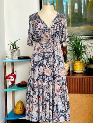 Maxi Vestido Spell & The Gypsy Amatista XXS-en Tono Sombra de Noche Usado en Excelente Condición Foto 1 de 4