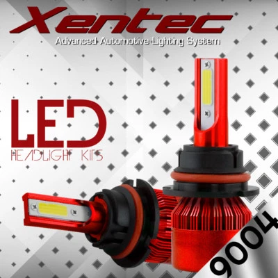 Kit de conversión de faros LED HID XENTEC 9004 HB1 6000K 1999-2000 Dodge Ram 3500 Foto 1 de 4