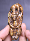 7Cm China Hongshan Culture Old Jade Carved Fengshui Monkey Beast Amulet Pendant