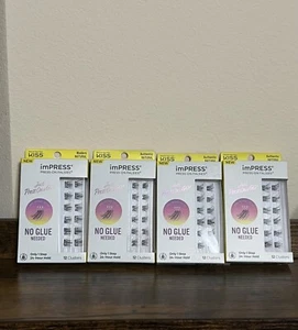 Kiss imPRESS Press-On Falsies 12 Eyelash Clusters, Authentic Natural (4) New - Picture 1 of 2