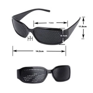 Unisex Eyes Correction Exercise Eyesight Vision Care Improvement Pinhole Glasses - Picture 1 of 1