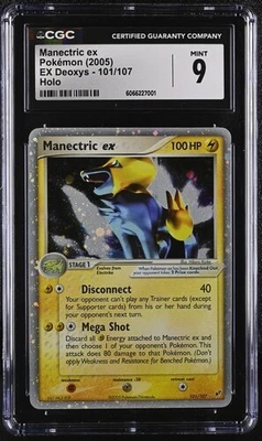 CGC 9 MANECTRIC EX 101 HOLO EX DEOXYS POKEMON MINT - Image 1 of 2
