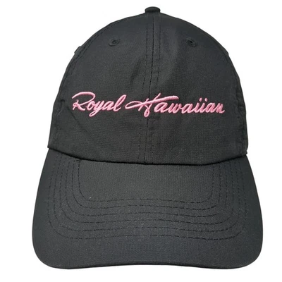 Royal Hawaiian Strapback Baseball Hat Black One Size Embroidered Imperial - Image 1 of 4
