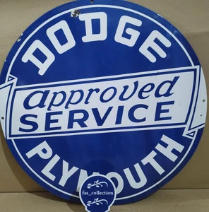 Dodge Plymouth Porzellan Emailschild 30 x 30 cm 1-seitig - Bild 1 von 5