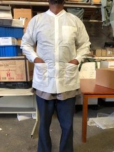 MEDLINE Comfort Lab Coat - Picture 1 of 14