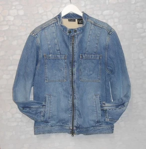 CHAQUETA VAQUERA VINTAGE SEAN JOHN - XXL CREMALLERA COMPLETA - ESPALDA BORDADA - TAPETAS CON CREMALLERA - Imagen 1 de 4