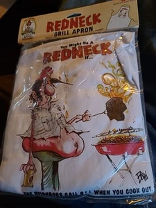 Jeff Foxworthy 2005 You Might Be A Redneck If… Grill Apron New In Package - Picture 1 of 2