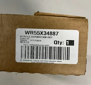 Dispensador de interfaz de refrigerador gris Asm OEM GE WR55X3487 - Imagen 1 de 1