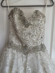 Wedding Dress Morilee Strapless Excellent - Picture 1 of 13