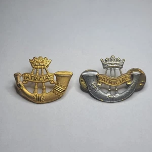 Princess Patricia's Canadian Light Infantry Silver and Gold Tones 2 Lot - Picture 1 of 6