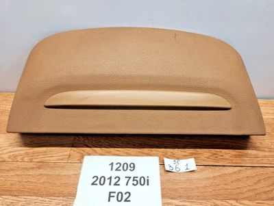 ✅ 10-12 OEM BMW F01 F02 750 Asiento Delantero Izquierdo Trasero Cubierta Superior Borde Marrón* Foto 1 de 4