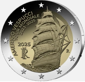2€ Euros Commémorative Italie 2025 "Amerigo Vespucci" - Imagen 1 de 1