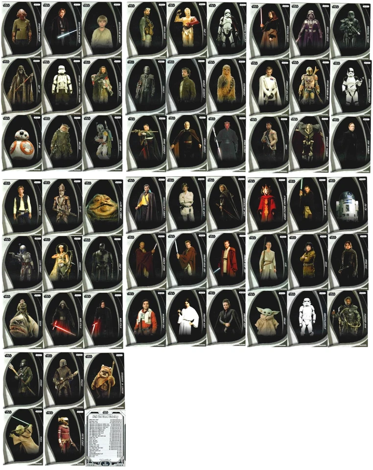 COMPLETE 59 CARD SET 2025 Star Wars CardFun Power of the Force - Image 1 of 4