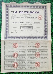Madagascar - Maevatana & Ambato Boeni - Rizerie Coloniale de 10000 Hectares 1929 - Picture 1 of 1