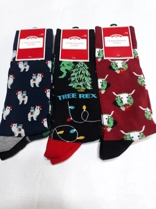 Lote de 6 pares. Calcetines de Navidad para hombre Holiday Time 2 pares doble talla 6-12 - Imagen 1 de 4