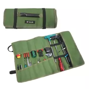 Electrician Tool Bag Roll Pouch Spanner Wrench Organizer with Smooth Zipper UK - Picture 1 of 10