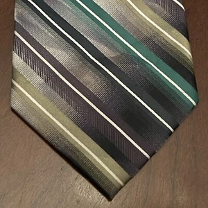 Arrow Green Gray 100% Polyester Men’s Neck Tie Made In China - Picture 1 of 9
