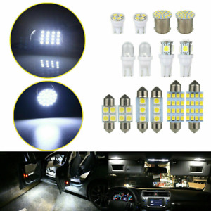14Pcs T10 36mm LED Interior Car Accessories Kit Map Dome License Plate Lights