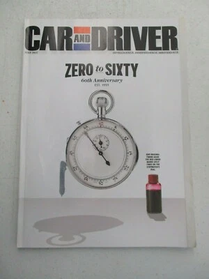 CAR AND DRIVER MAGAZINE JULY 2015 ZERO TO SIXTY 60TH ANNIVERSARY ISSUE AUTO SPEC - Image 1 of 2